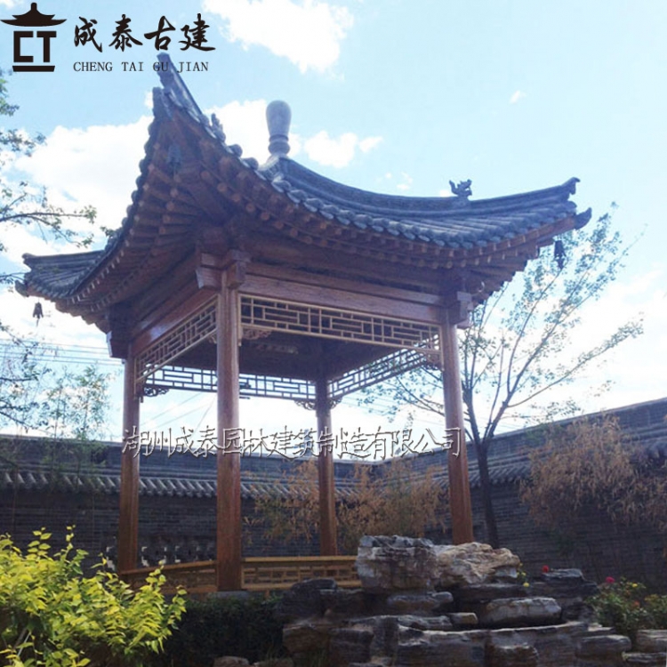 仿古四角凉亭